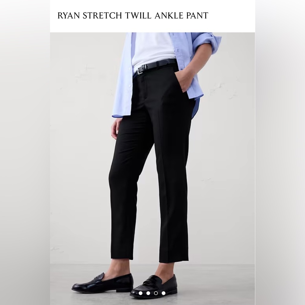 Banana Republic Factory Black Ankle Pants